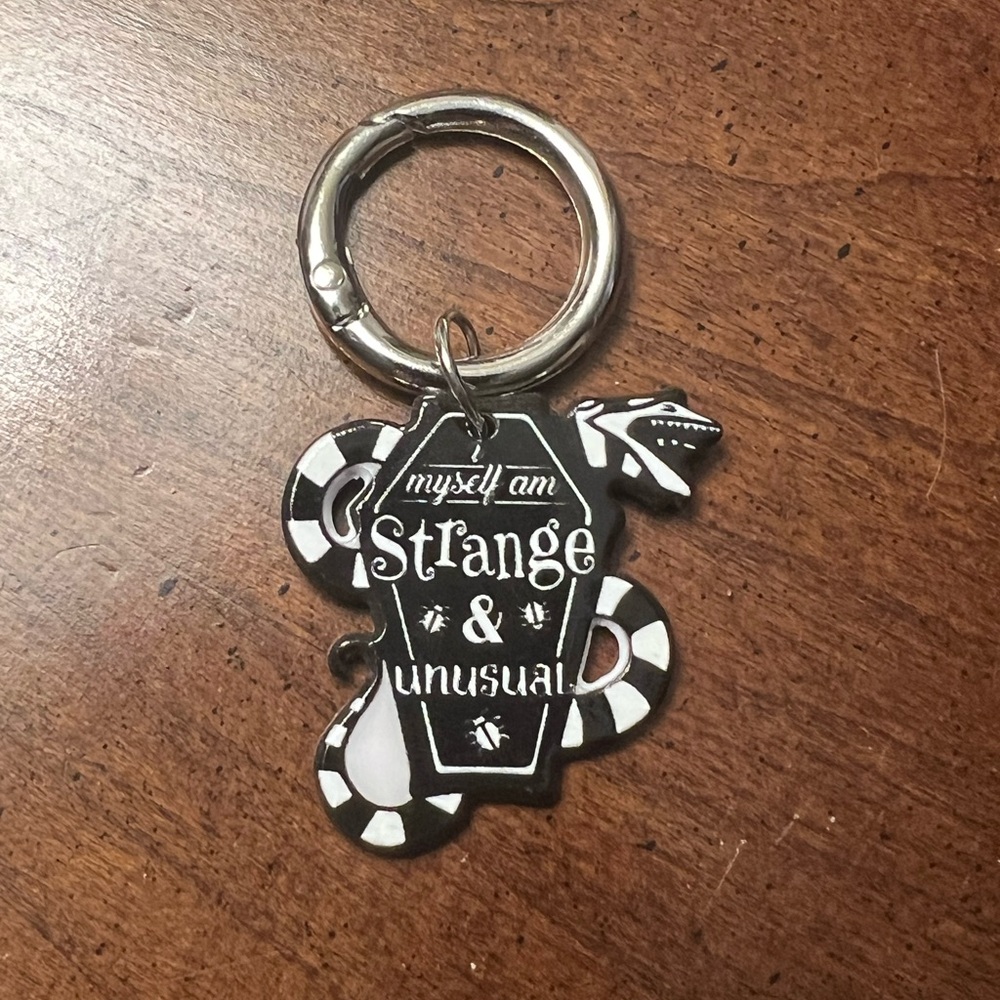 Beetlejuice keyring
